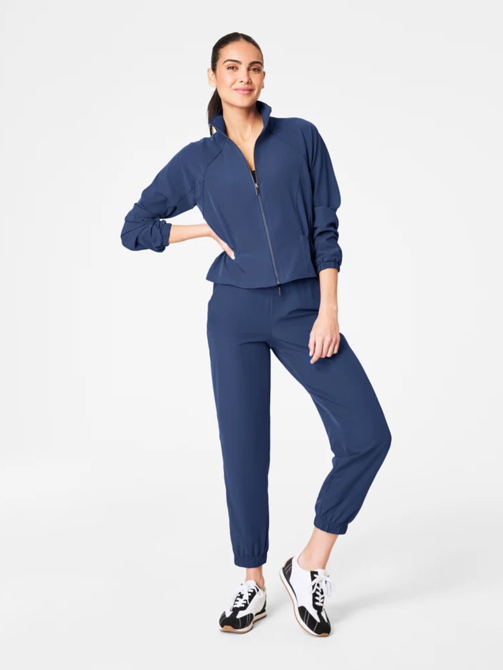 Spanx On The Move Cinch Back Jacket and Slim Pants Matching Set